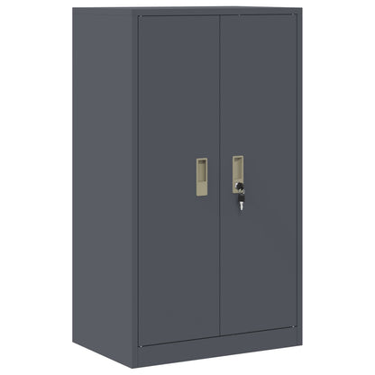 Storage Cabinet 2 pcs Anthracite 60 x 40 x 145 cm Steel