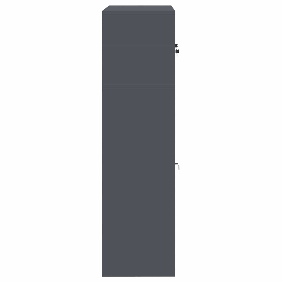 Storage Cabinet 2 pcs Anthracite 60 x 40 x 145 cm Steel