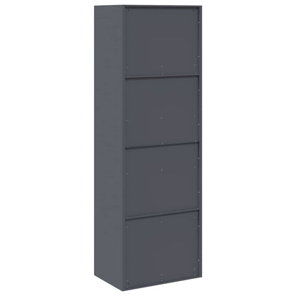 Storage Cabinet 2 pcs Anthracite 60 x 40 x 180 cm Steel