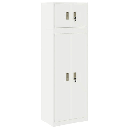 Storage Cabinet 2 pcs 60 x 40 x 180 cm Steel Lockable