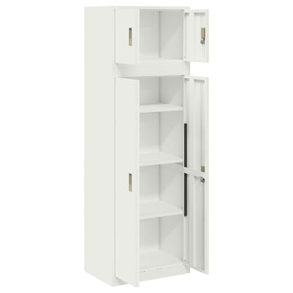Storage Cabinet 2 pcs 60 x 40 x 180 cm Steel Lockable