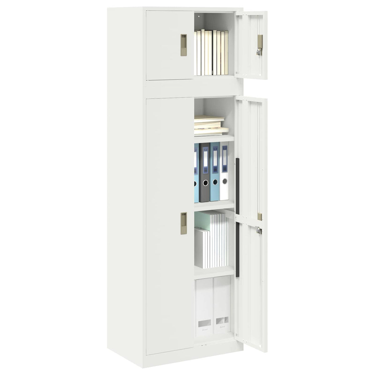 Storage Cabinet 2 pcs 60 x 40 x 180 cm Steel Lockable