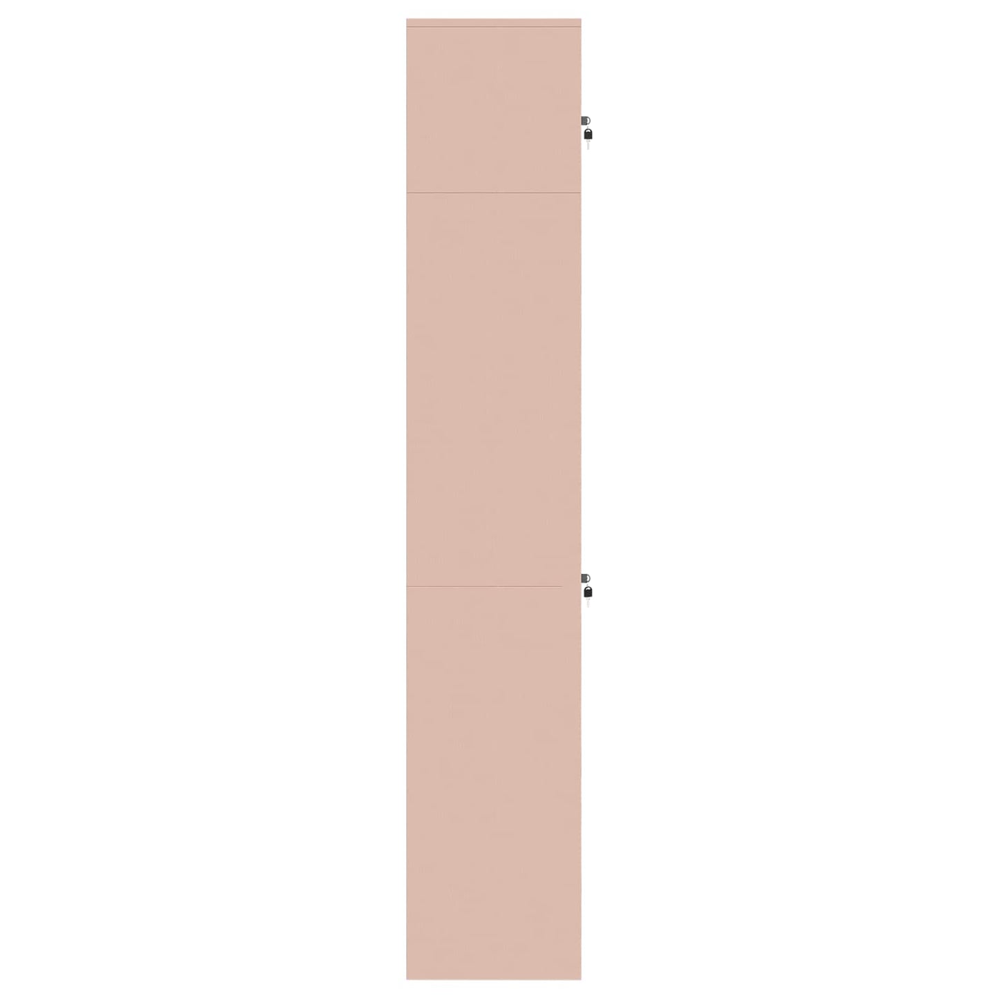 Storage Cabinet 2 pcs Pink 60 x 40 x 220 cm Steel Lockable