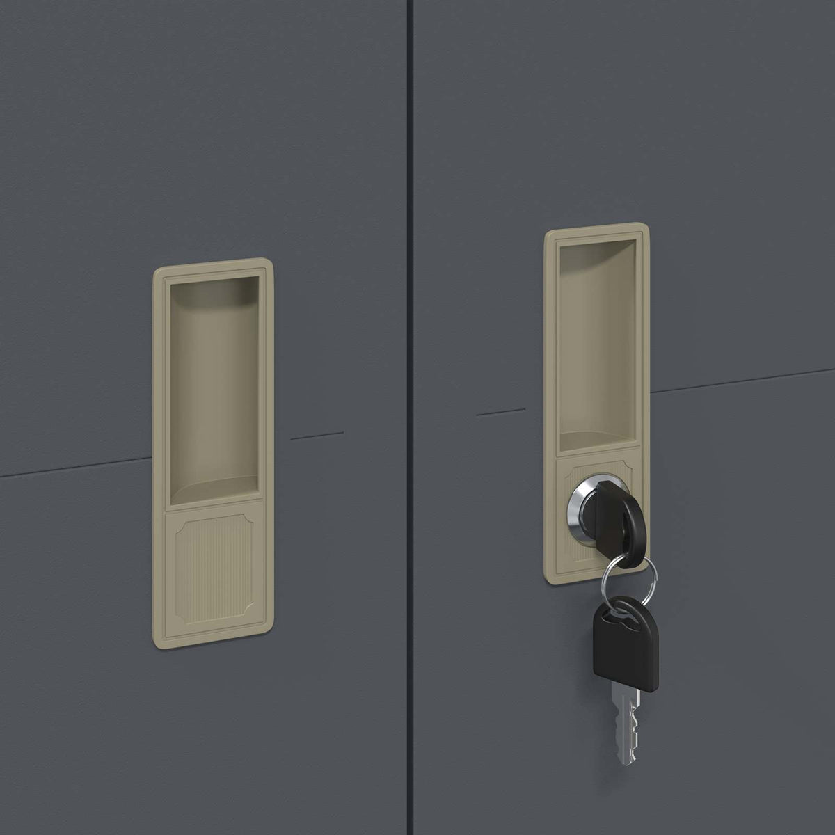 Storage Cabinet 2 pcs Anthracite 60 x 40 x 220 cm Steel