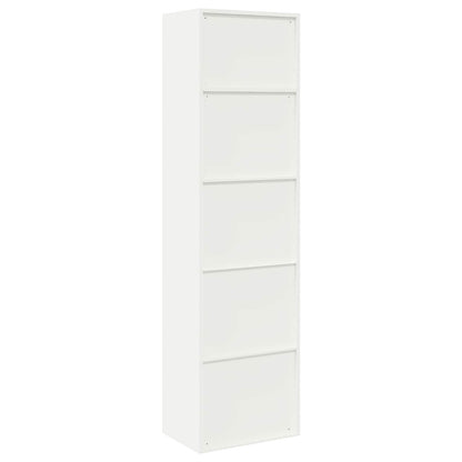 Storage Cabinet 2 pcs White 60 x 40 x 220 cm Steel Lockable