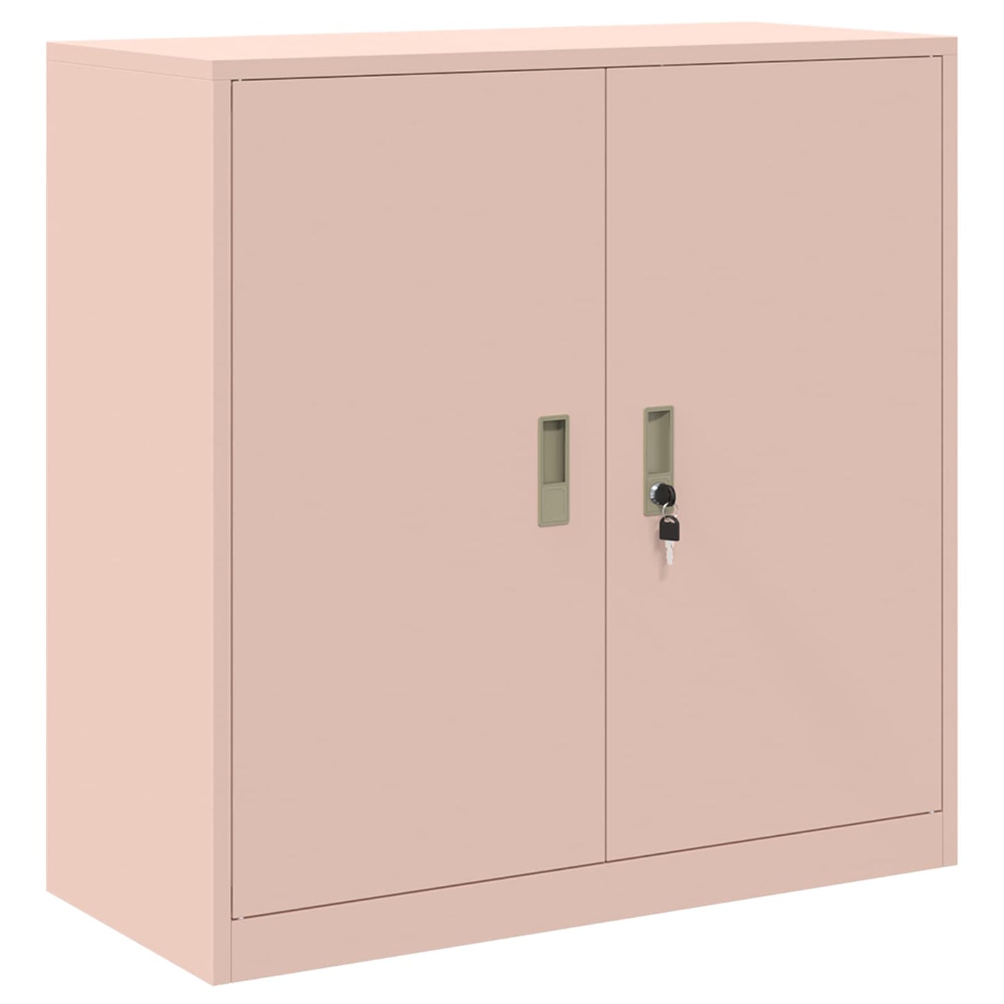 Storage Cabinet 2 pcs Pink 90 x 40 x 160 cm Steel Lockable