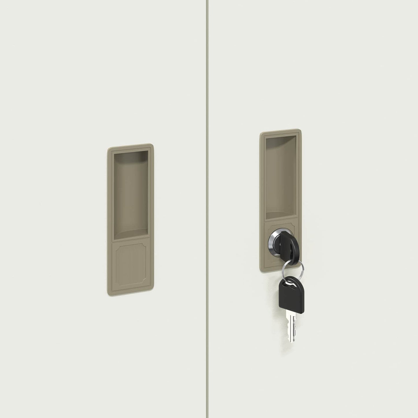 Storage Cabinet 2 pcs White 90 x 40 x 160 cm Steel Lockable
