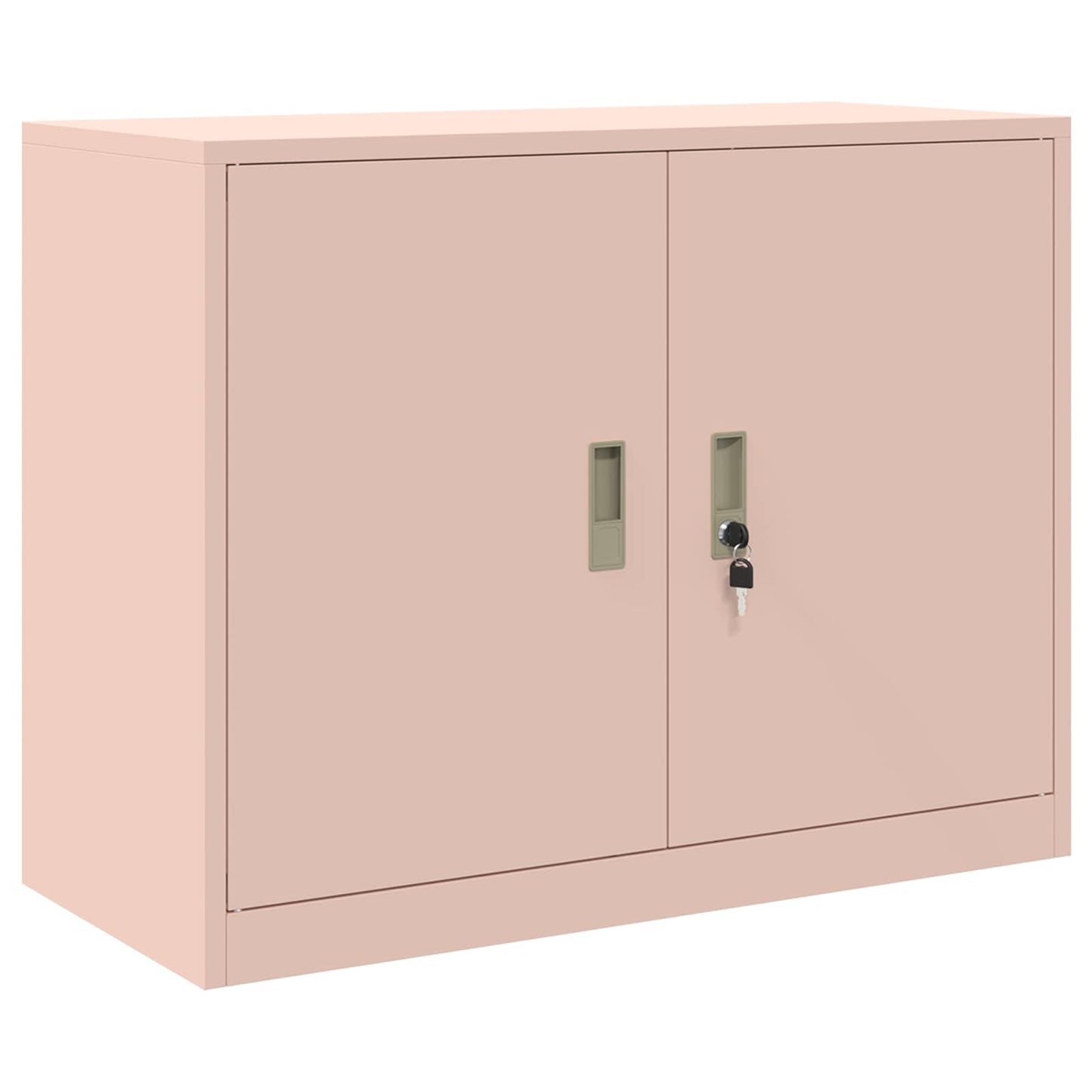 Storage Cabinet 2 pcs Pink 90 x 40 x 175 cm Steel Lockable