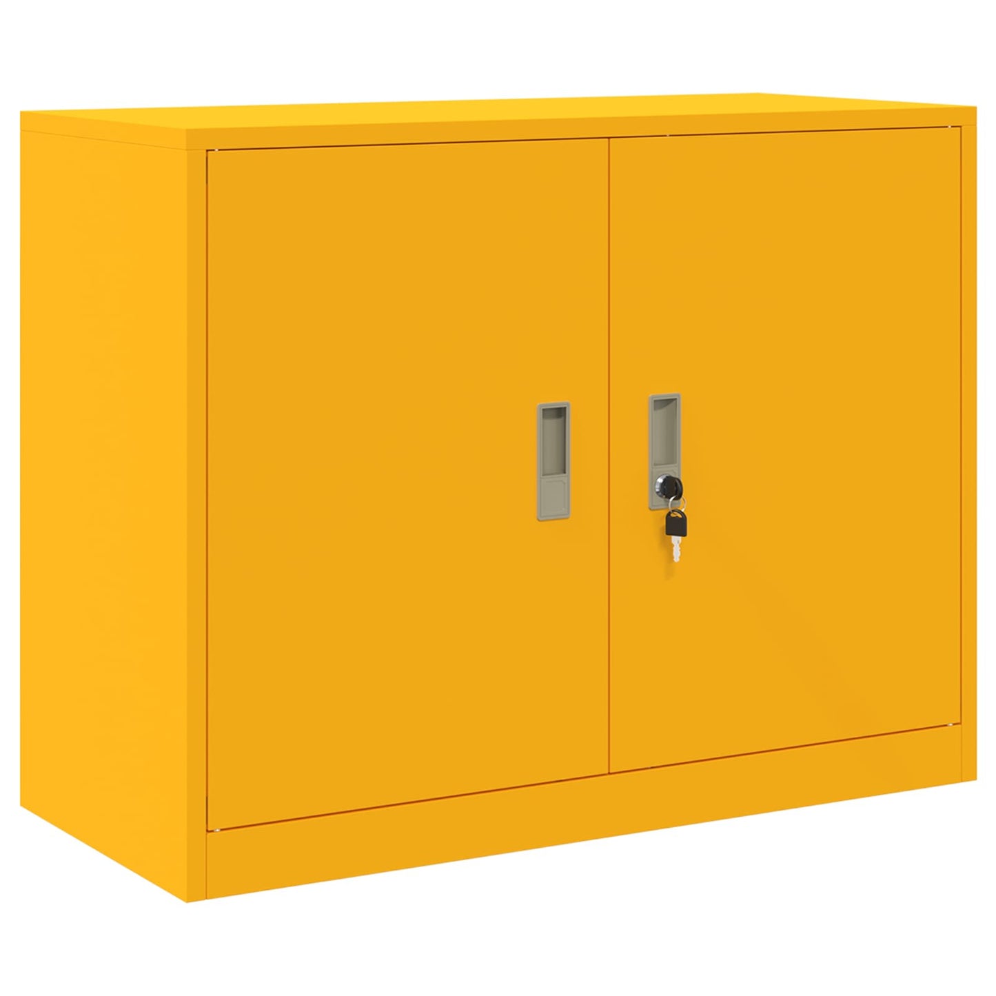 Storage Cabinet 2 pcs Mustard Yellow 90 x 40 x 175 cm Steel