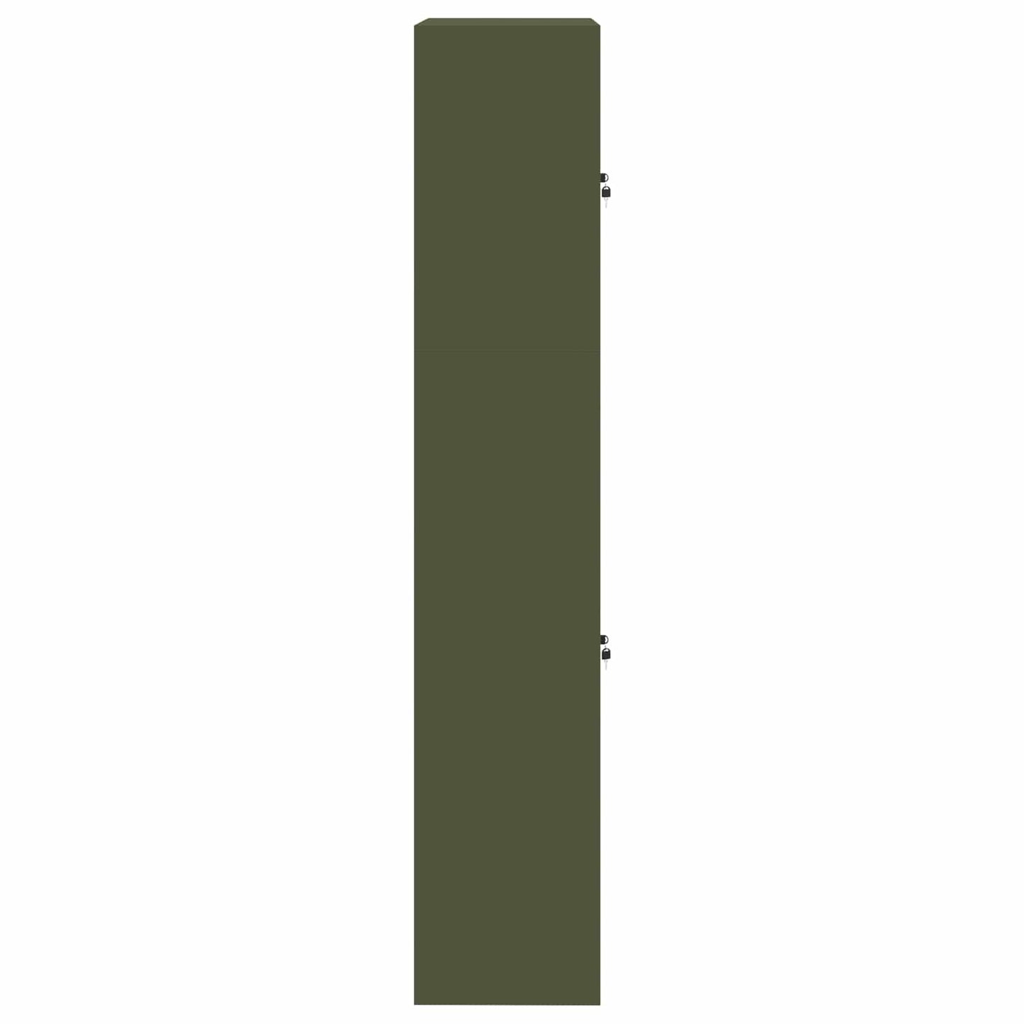 Storage Cabinet 2 pcs Olive Green 90 x 40 x 210 cm Steel