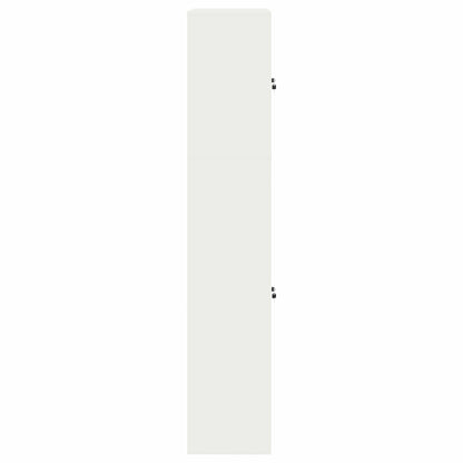 Storage Cabinet 2 pcs White 90 x 40 x 210 cm Steel Lockable