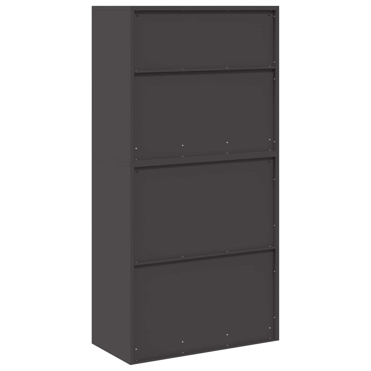 Storage Cabinet 2 pcs Black 80 x 40 x 160 cm Steel Lockable