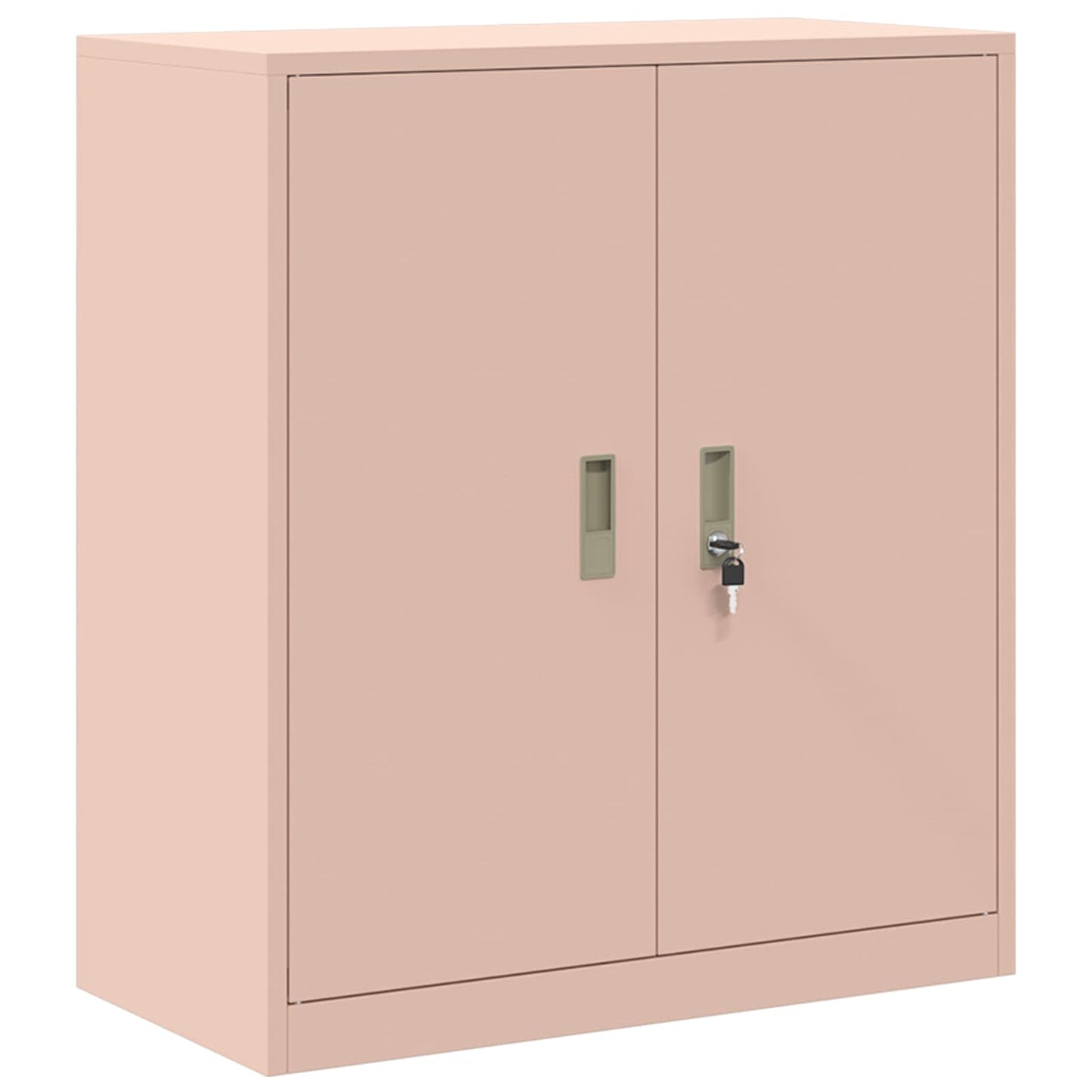 Storage Cabinet 2 pcs Pink 80 x 40 x 160 cm Steel Lockable