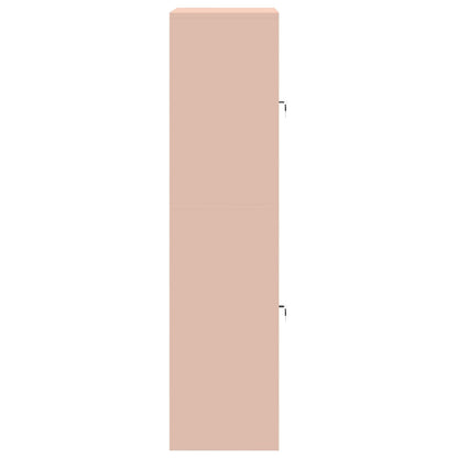 Storage Cabinet 2 pcs Pink 80 x 40 x 160 cm Steel Lockable