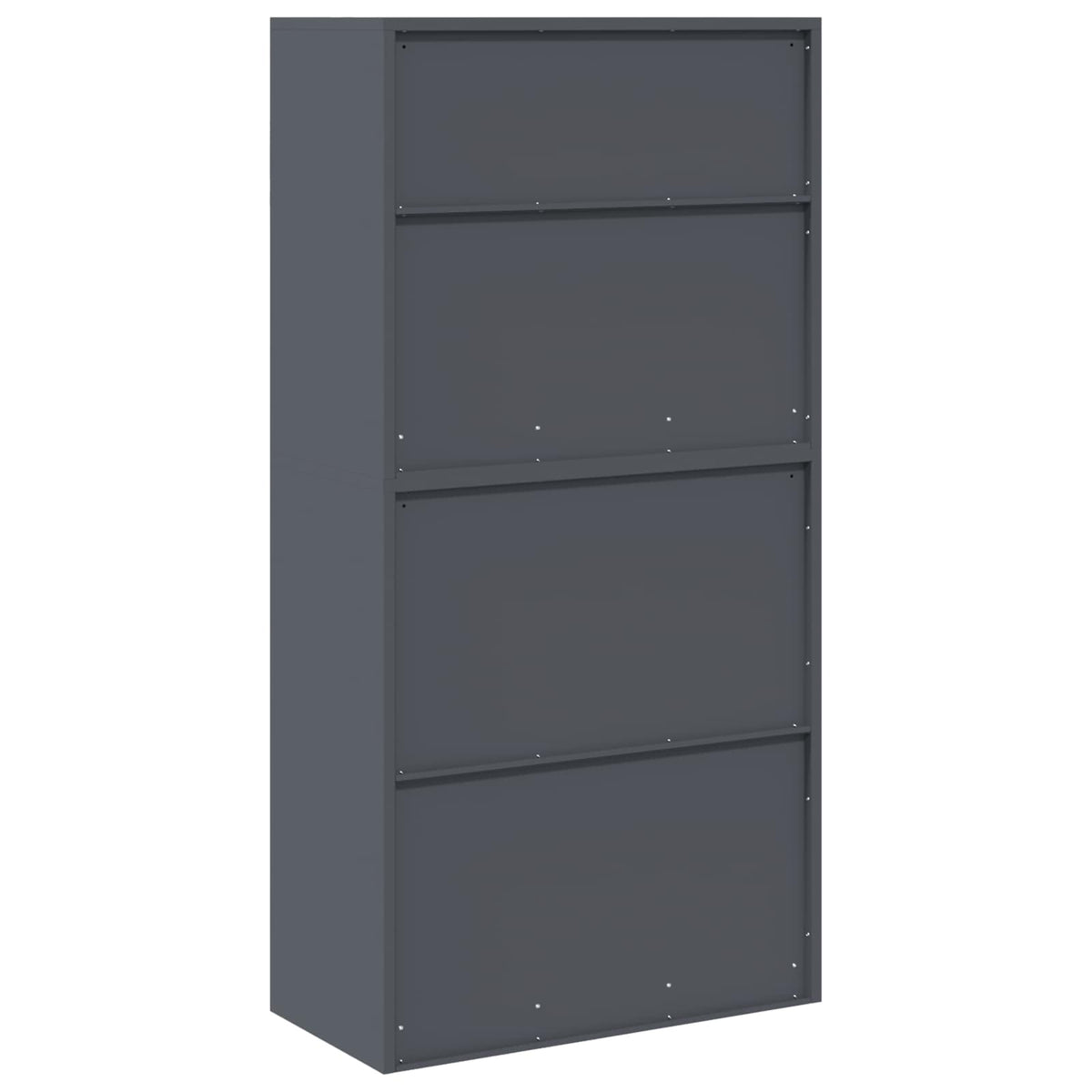 Storage Cabinet 2 pcs Anthracite 80 x 40 x 160 cm Steel