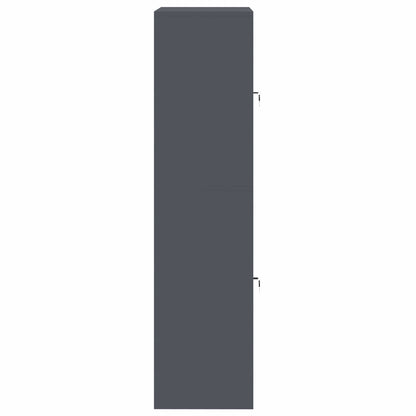 Storage Cabinet 2 pcs Anthracite 80 x 40 x 160 cm Steel