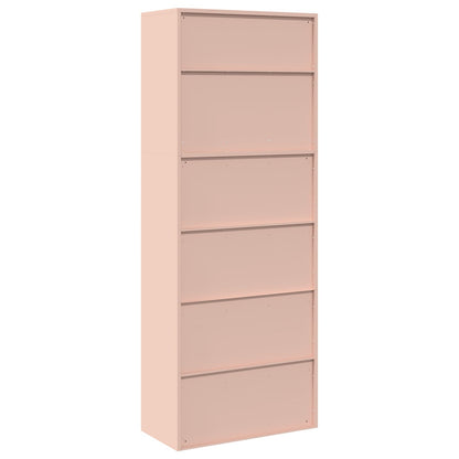 Storage Cabinet 2 pcs Pink 80 x 40 x 210 cm Steel Lockable