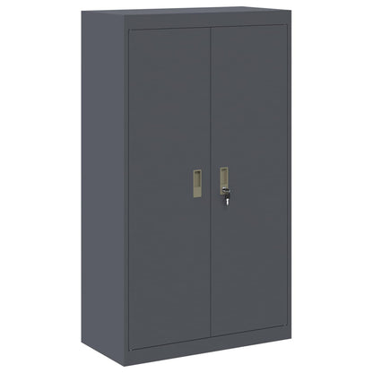 Storage Cabinet 2 pcs Anthracite 80 x 40 x 210 cm Steel