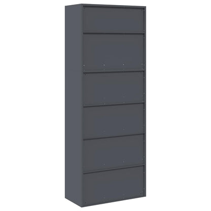 Storage Cabinet 2 pcs Anthracite 80 x 40 x 210 cm Steel