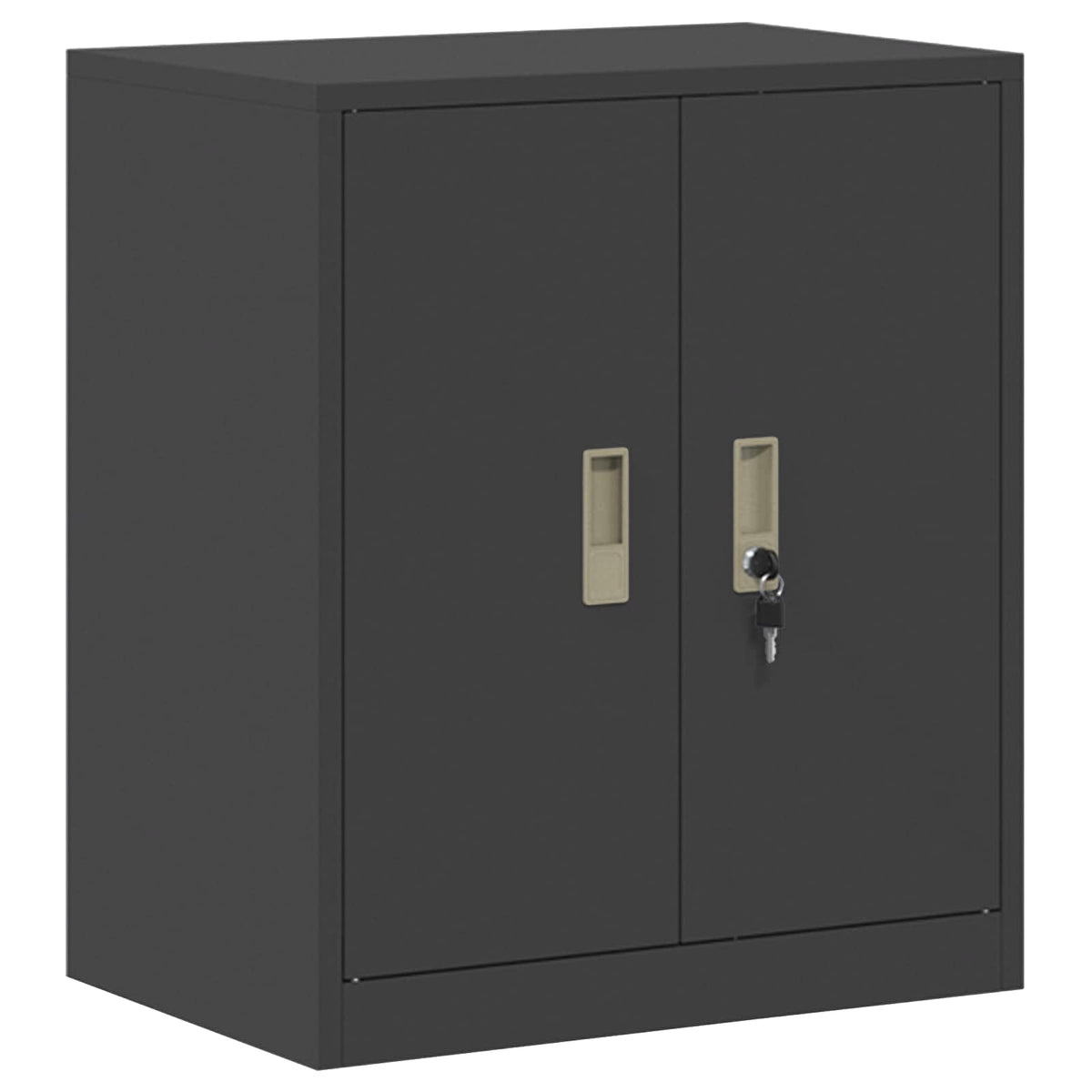 Storage Cabinet 2 pcs Black 60 x 40 x 175 cm Steel Lockable