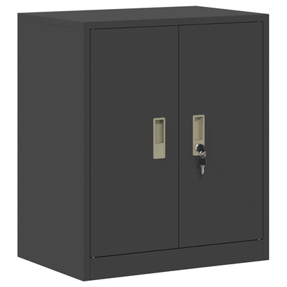Storage Cabinet 2 pcs Black 60 x 40 x 175 cm Steel Lockable