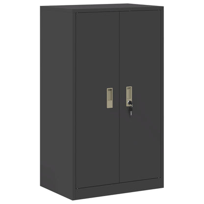 Storage Cabinet 2 pcs Black 60 x 40 x 175 cm Steel Lockable