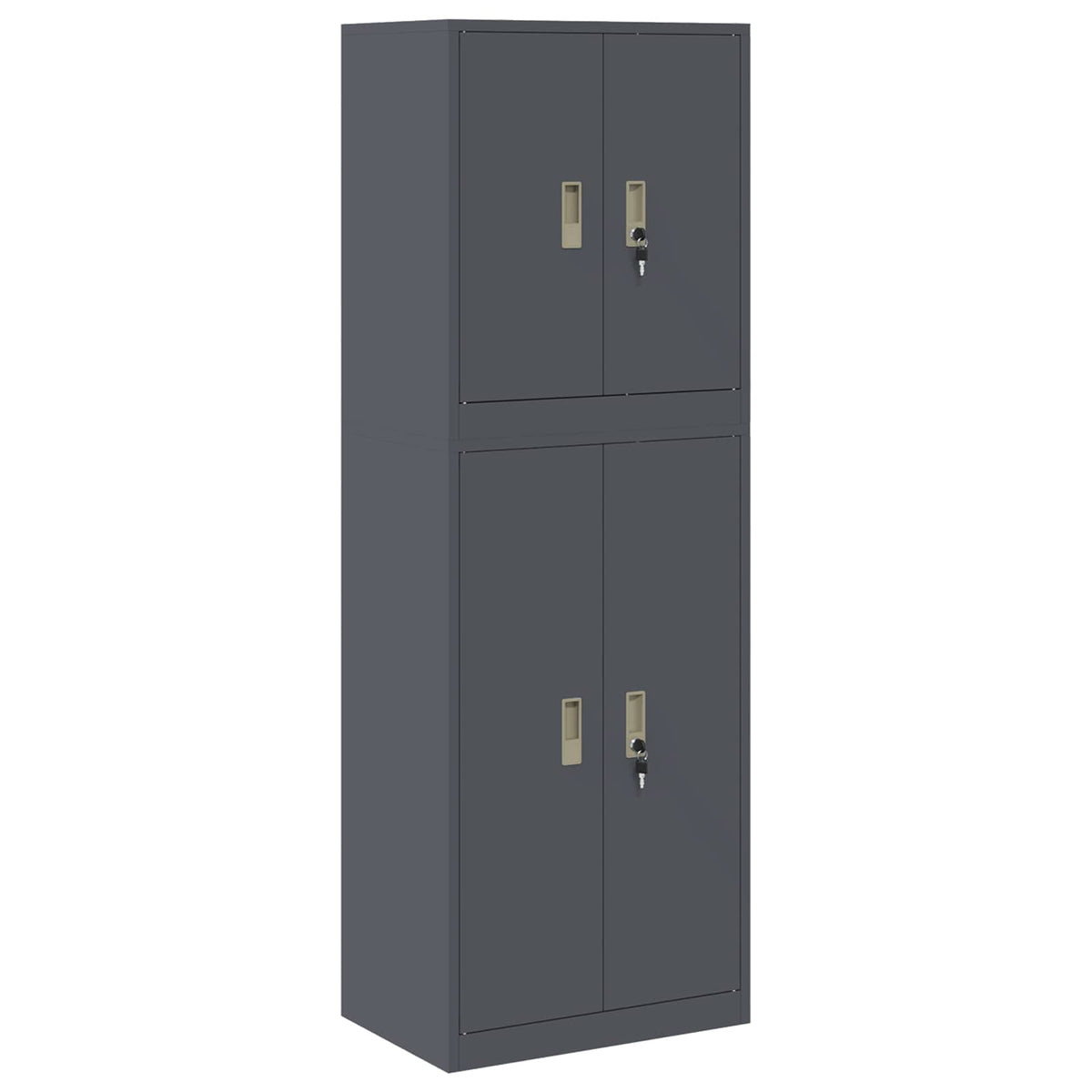 Storage Cabinet 2 pcs Anthracite 60 x 40 x 175 cm Steel