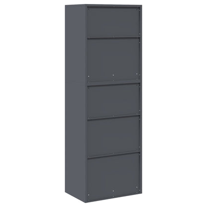Storage Cabinet 2 pcs Anthracite 60 x 40 x 175 cm Steel