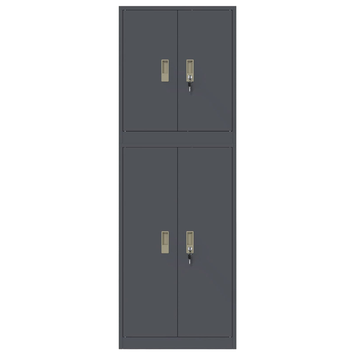 Storage Cabinet 2 pcs Anthracite 60 x 40 x 175 cm Steel
