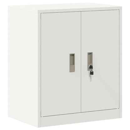 Storage Cabinet 2 pcs White 60 x 40 x 175 cm Steel Lockable