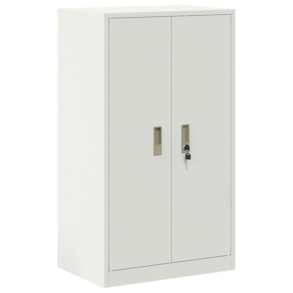 Storage Cabinet 2 pcs White 60 x 40 x 175 cm Steel Lockable