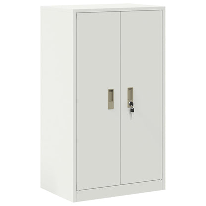 Storage Cabinet 2 pcs White 60 x 40 x 175 cm Steel Lockable