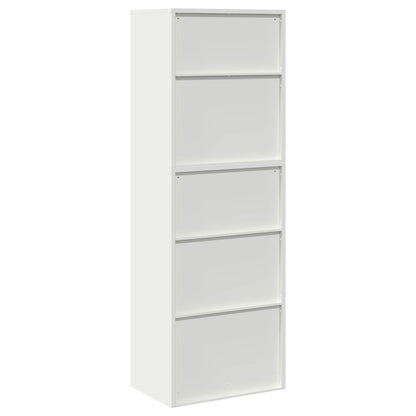 Storage Cabinet 2 pcs White 60 x 40 x 175 cm Steel Lockable