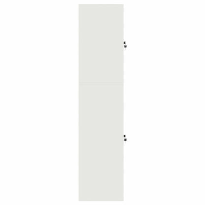 Storage Cabinet 2 pcs White 60 x 40 x 175 cm Steel Lockable
