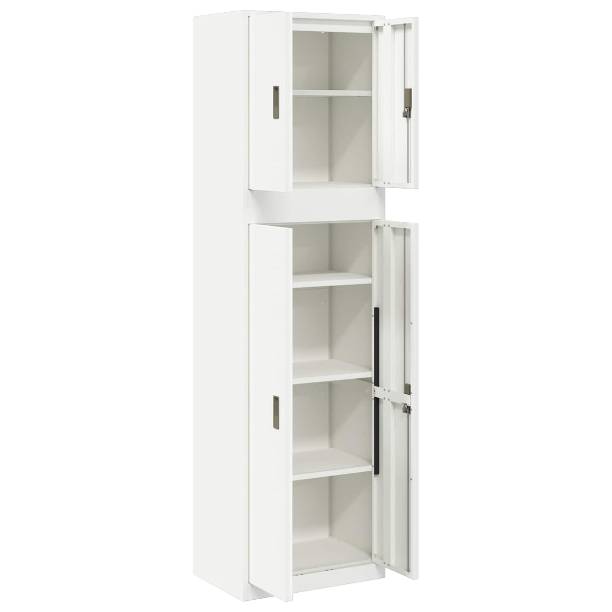 Storage Cabinet 2 pcs 60 x 40 x 210 cm Steel Lockable