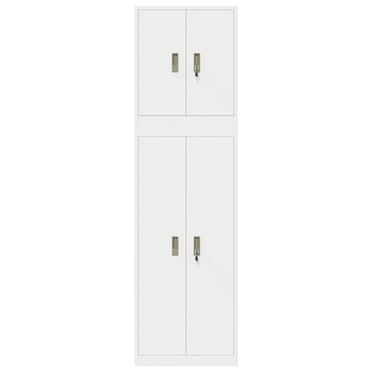 Storage Cabinet 2 pcs 60 x 40 x 210 cm Steel Lockable