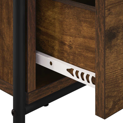 Bedside Cabinet 2 pcs Smoked Oak 40 x 30 x 50 cm