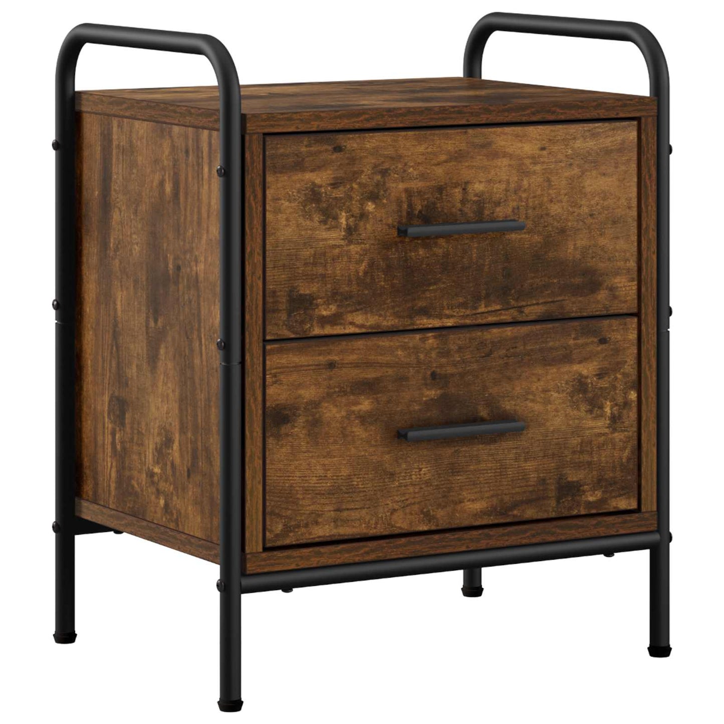 Bedside Cabinet 2 pcs Smoked Oak 40 x 30 x 50 cm