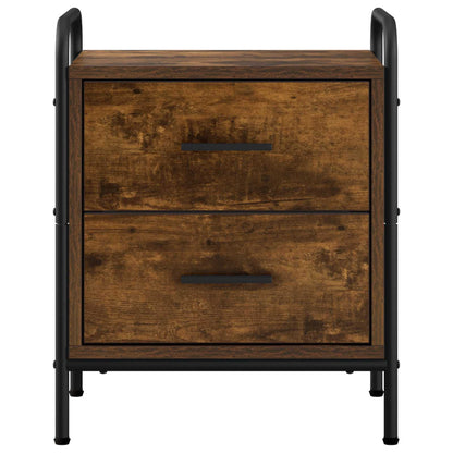 Bedside Cabinet 2 pcs Smoked Oak 40 x 30 x 50 cm