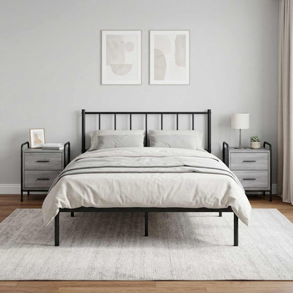 Bedside Cabinet 2 pcs Grey Sonoma 40 x 30 x 50 cm