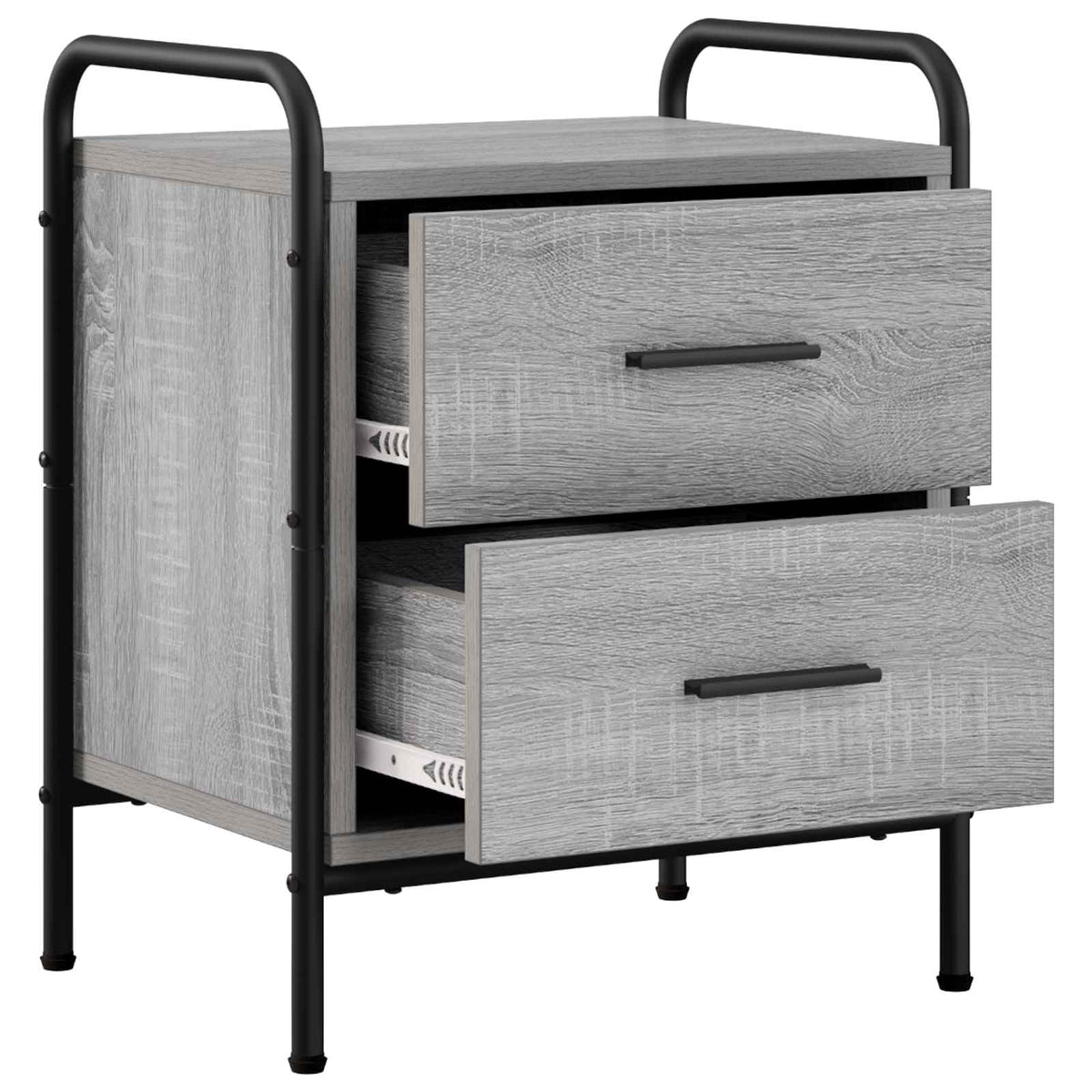 Bedside Cabinet 2 pcs Grey Sonoma 40 x 30 x 50 cm