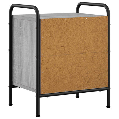 Bedside Cabinet 2 pcs Grey Sonoma 40 x 30 x 50 cm