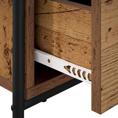 Bedside Cabinet 2 pcs Old Wood 40 x 30 x 50 cm Engineered Wood