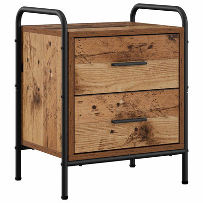 Bedside Cabinet 2 pcs Old Wood 40 x 30 x 50 cm Engineered Wood