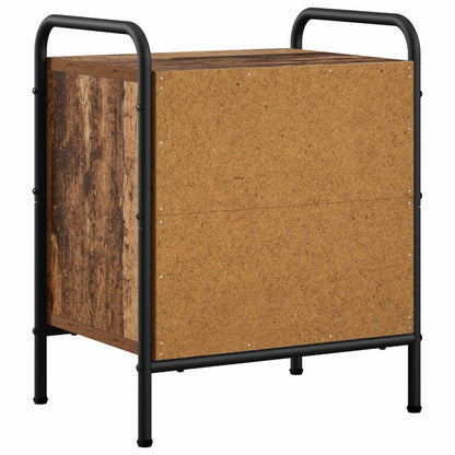 Bedside Cabinet 2 pcs Old Wood 40 x 30 x 50 cm Engineered Wood