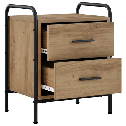 Bedside Cabinet 2 pcs Artisan Oak 40 x 30 x 50 cm