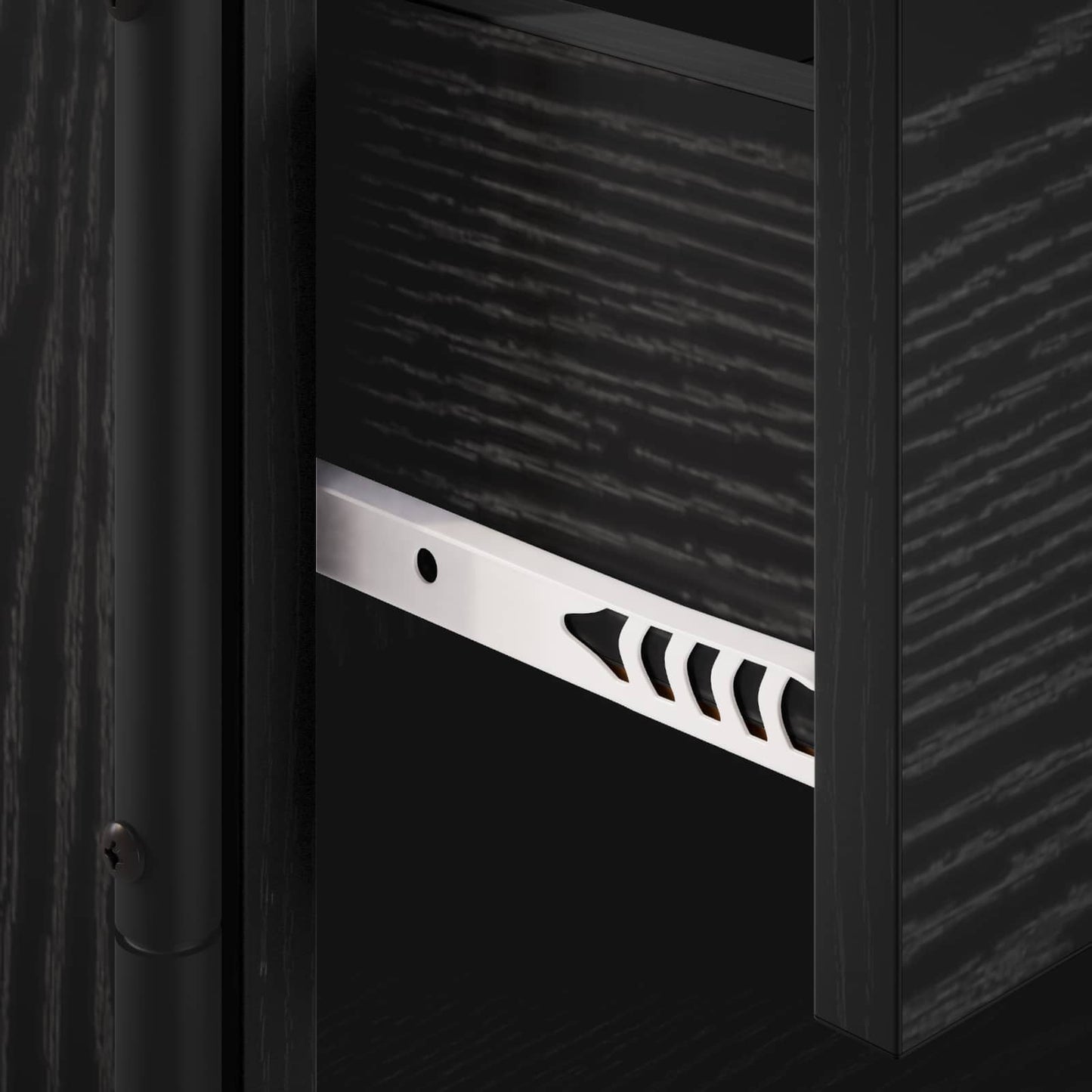 Bedside Cabinet Black Oak 40 x 30 x 50 cm Engineered Wood