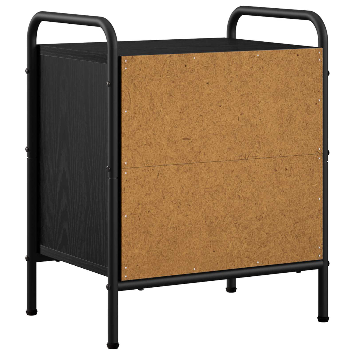 Bedside Cabinet 2 pcs Black Oak 40 x 30 x 50 cm Engineered Wood