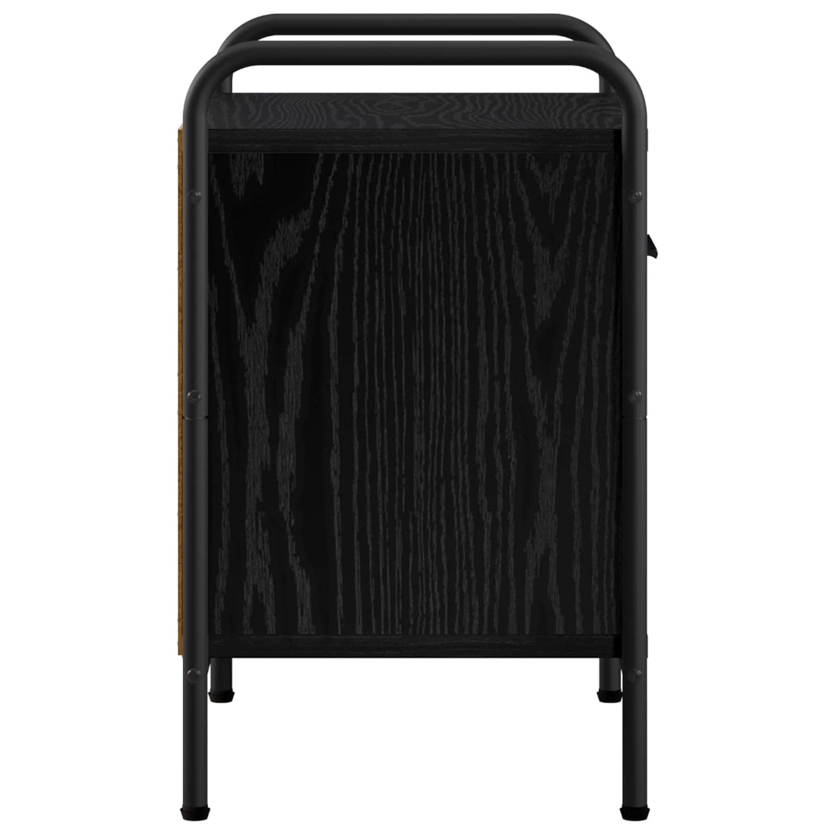 Bedside Cabinet 2 pcs Black Oak 40 x 30 x 50 cm Engineered Wood