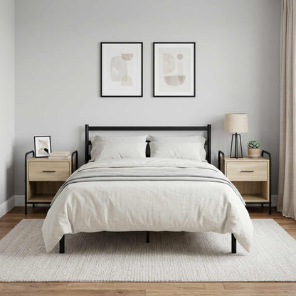 Bedside Cabinet 2 pcs Sonoma Oak 40 x 30 x 50 cm